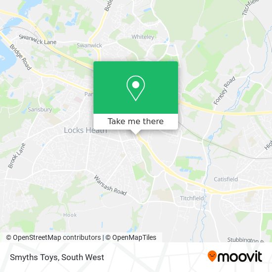 How to get to Smyths Toys in Fareham by Bus, Train or Ferry?