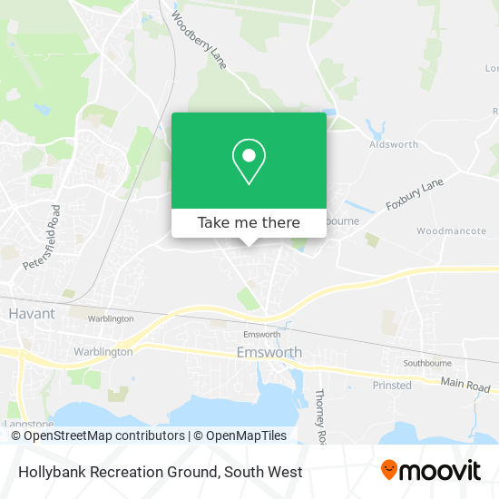 Hollybank Recreation Ground map