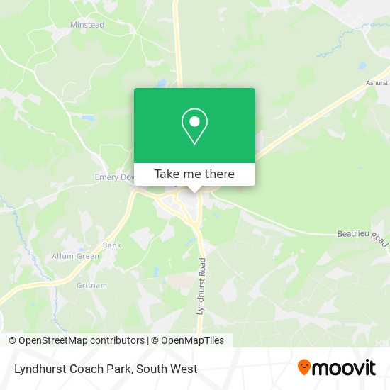 Lyndhurst Coach Park map