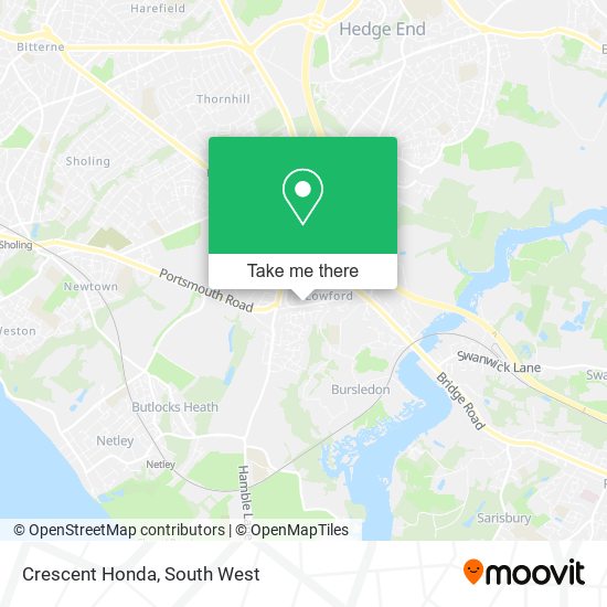 Crescent Honda map