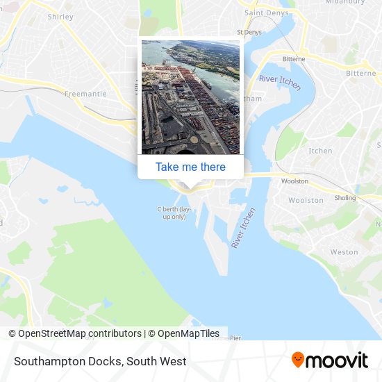 Southampton Docks map