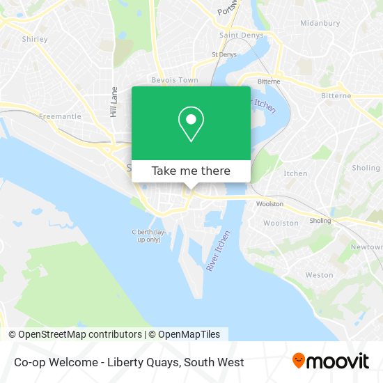 Co-op Welcome - Liberty Quays map