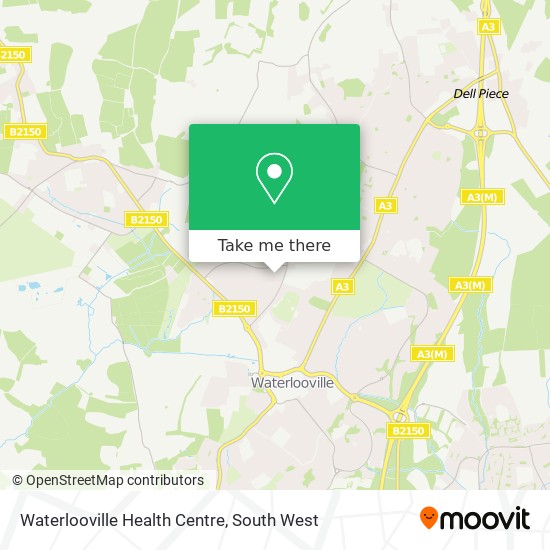 Waterlooville Health Centre map