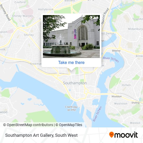 Southampton Art Gallery map