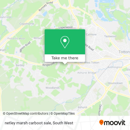 netley marsh carboot sale map