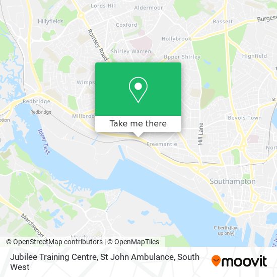 Jubilee Training Centre, St John Ambulance map