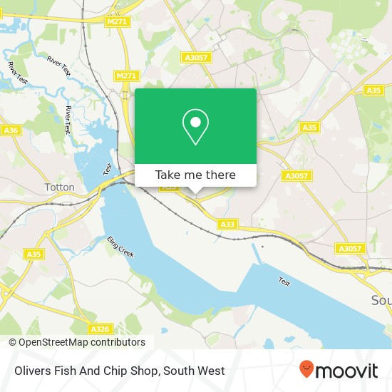 Olivers Fish And Chip Shop map