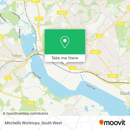 Mitchells Worktops map