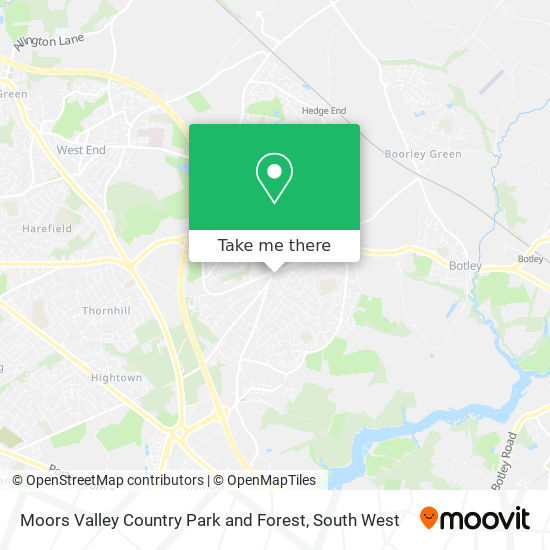 Moors Valley Country Park and Forest map