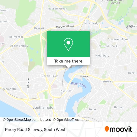 Priory Road Slipway map