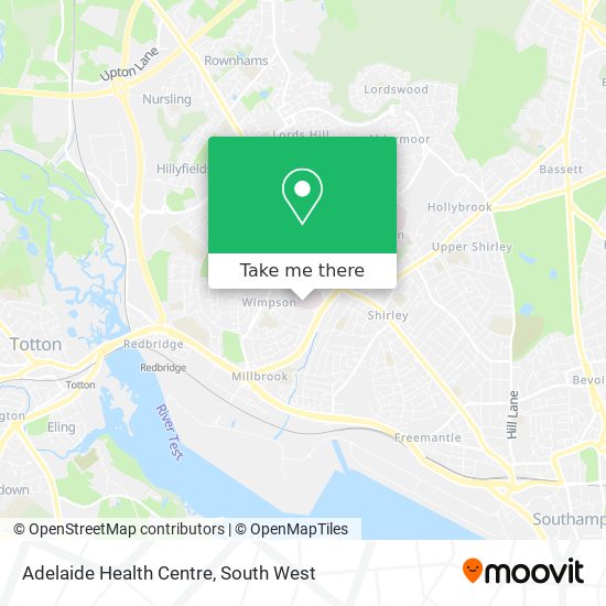 Adelaide Health Centre map