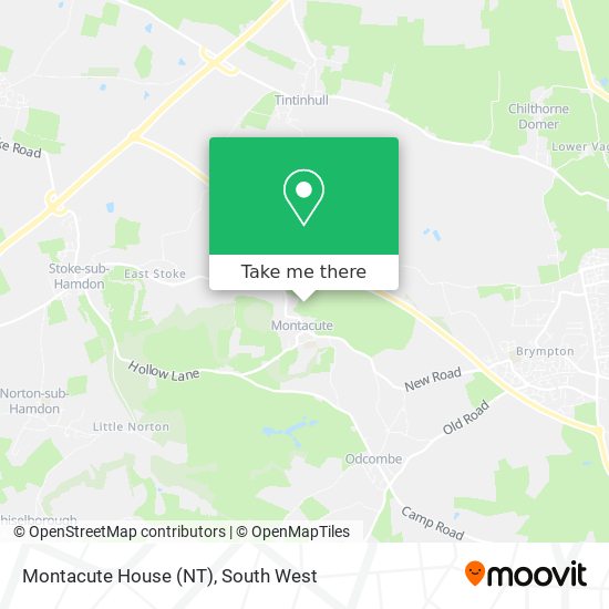 Montacute House (NT) map