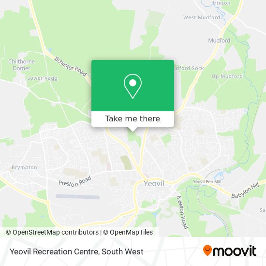 Yeovil Recreation Centre map