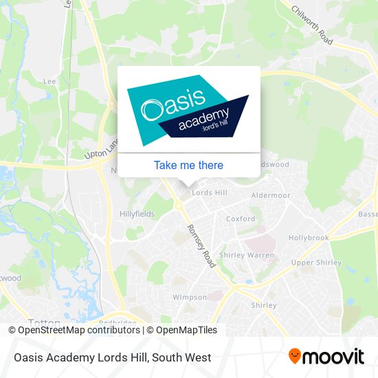 Oasis Academy Lords Hill map