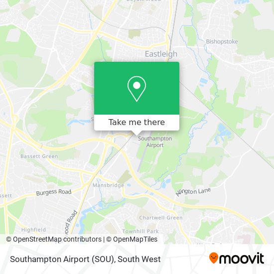 Southampton Airport (SOU) map