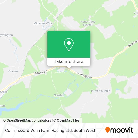 Colin Tizzard Venn Farm Racing Ltd map