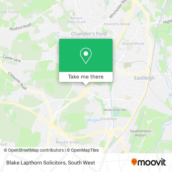 Blake Lapthorn Solicitors map