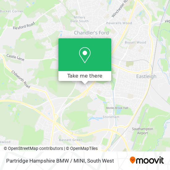 Partridge Hampshire BMW / MINI map