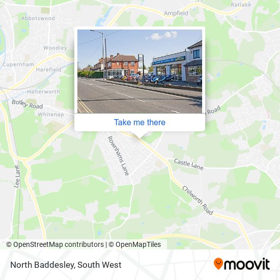 North Baddesley map