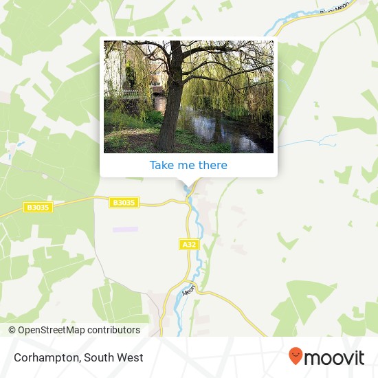 Corhampton map