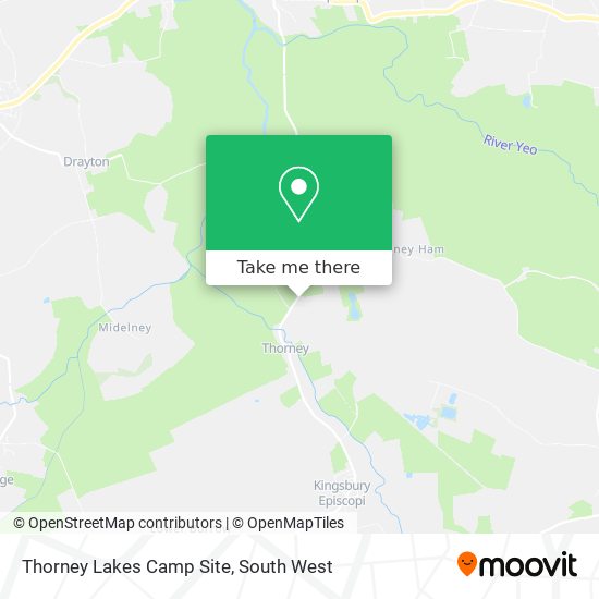 Thorney Lakes Camp Site map
