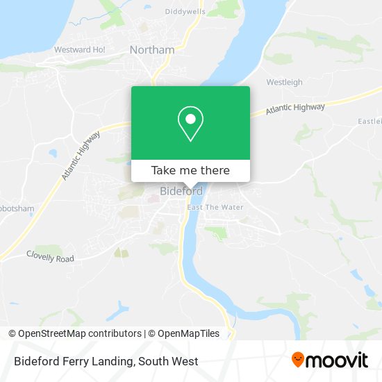 Bideford Ferry Landing map