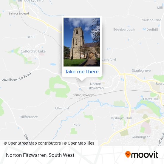 Norton Fitzwarren map