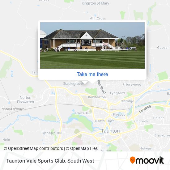 Taunton Vale Sports Club map