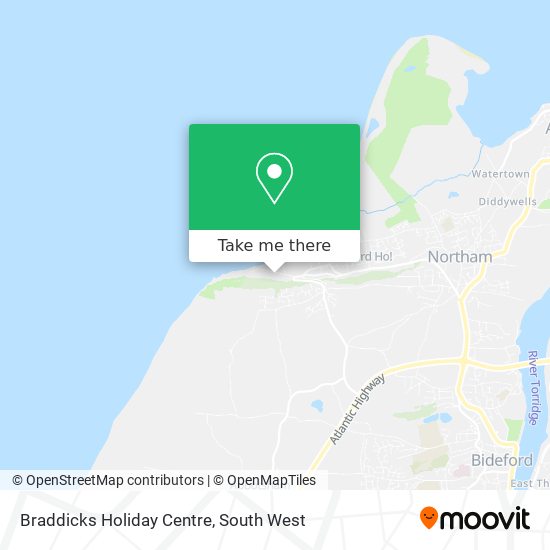 Braddicks Holiday Centre map