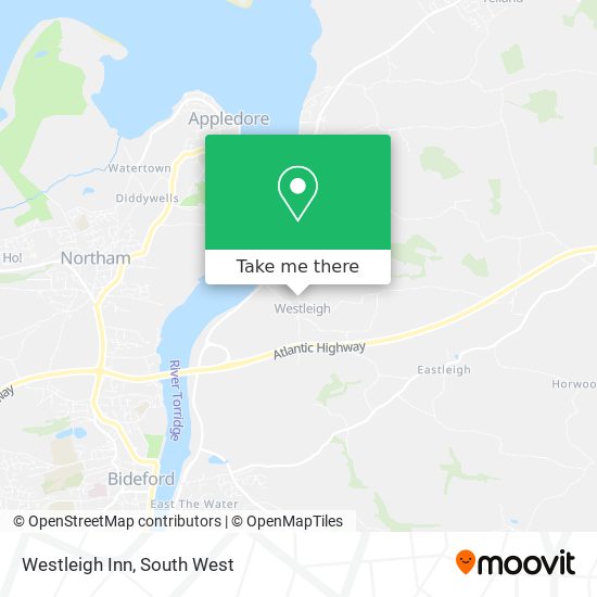 Westleigh Inn map