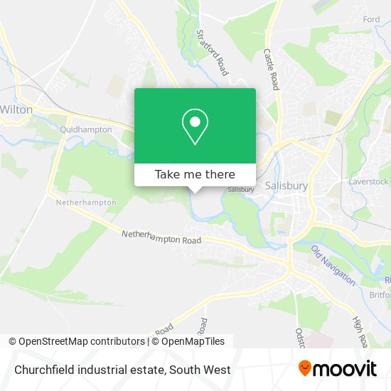 Churchfield industrial estate map