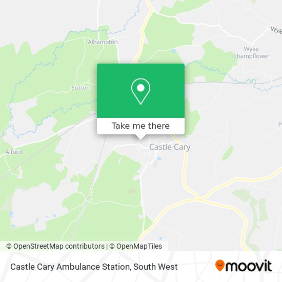 Castle Cary Ambulance Station map