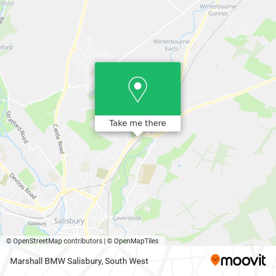 Marshall BMW Salisbury map