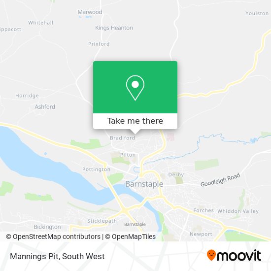 Mannings Pit map