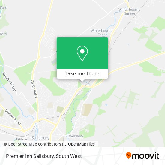 Premier Inn Salisbury map