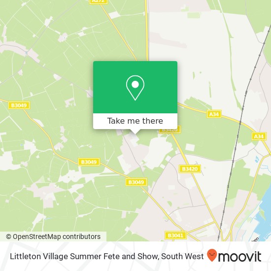 Littleton Village Summer Fete and Show map
