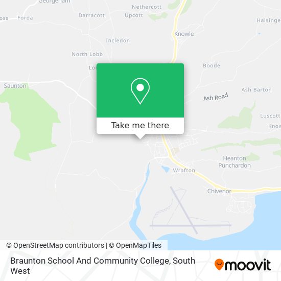 Braunton School And Community College map