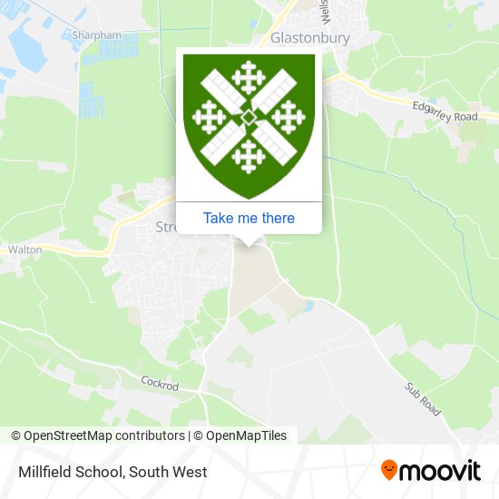 Millfield School map