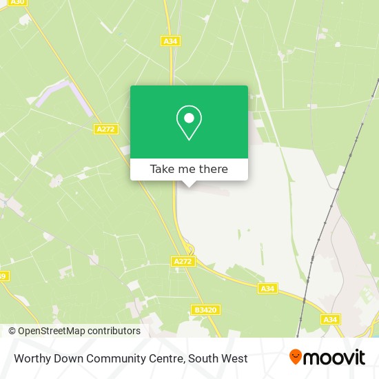 Worthy Down Community Centre map