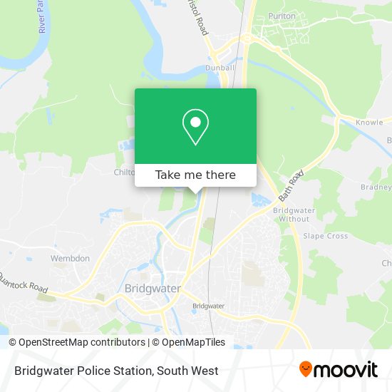 Bridgwater Police Station map