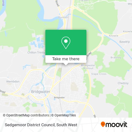 Sedgemoor District Council map
