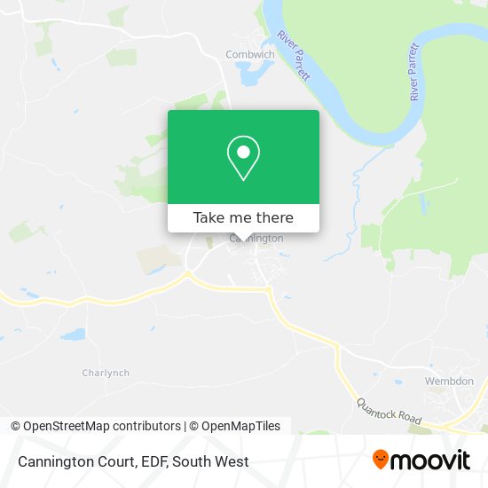 Cannington Court, EDF map