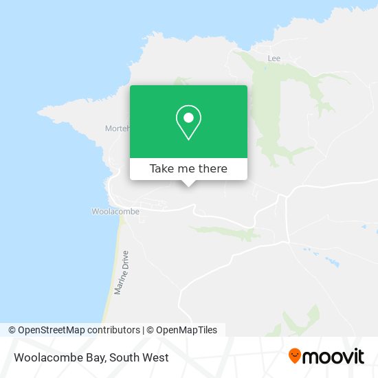 Woolacombe Bay map