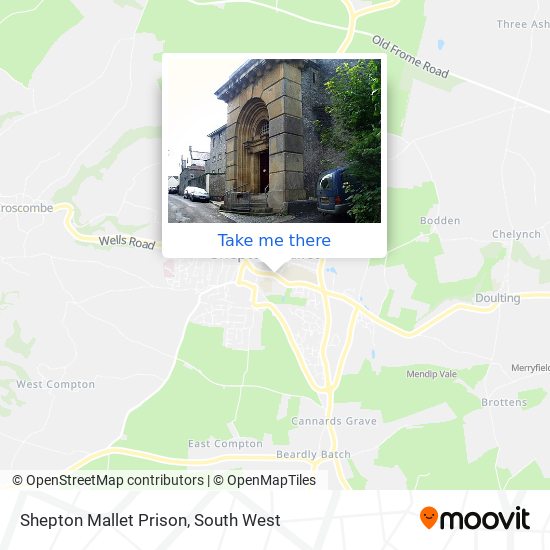 Shepton Mallet Prison map