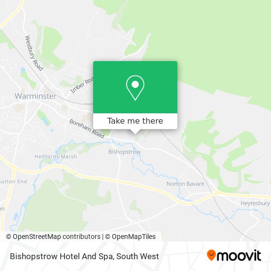 Bishopstrow Hotel And Spa map
