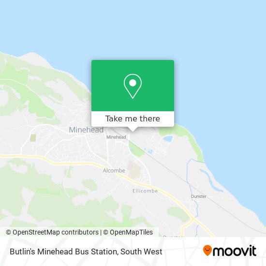 Butlin's Minehead Bus Station map