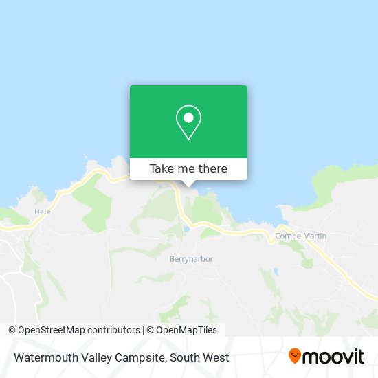 Watermouth Valley Campsite map