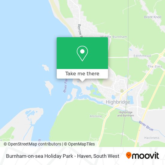 Burnham-on-sea Holiday Park - Haven map
