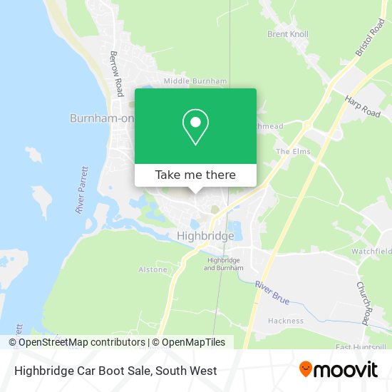Highbridge Car Boot Sale map