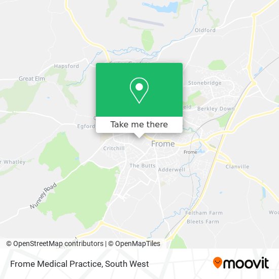 Frome Medical Practice map